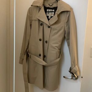 Double breasted waterproof trench coat